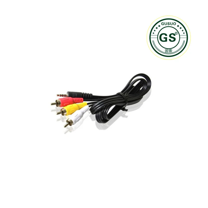 GuSou 3 5 мм разъем/USB 2 0 папа A до RCA Мужской композитный адаптер Аудио Видео av кабель