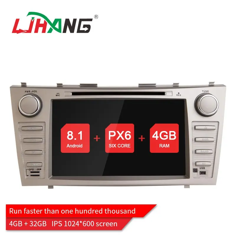 

LJHANG 1024*600 2 Din Android 8.1 Car DVD Player For TOYOTA CAMRY AURION 2007-2011 Car multimedia Stereo Auto Headunit WIFI TMPS