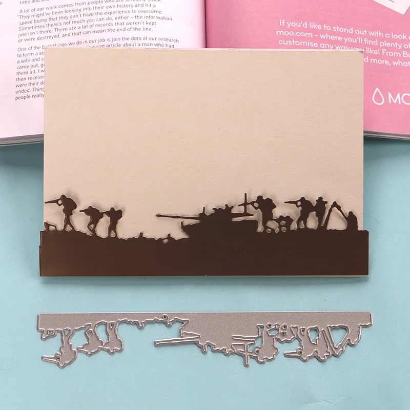 

DUOFEN METAL CUTTING DIES military anti-terrorist counter striker embossing stencil DIY Scrapbook Paper Album 2019 new