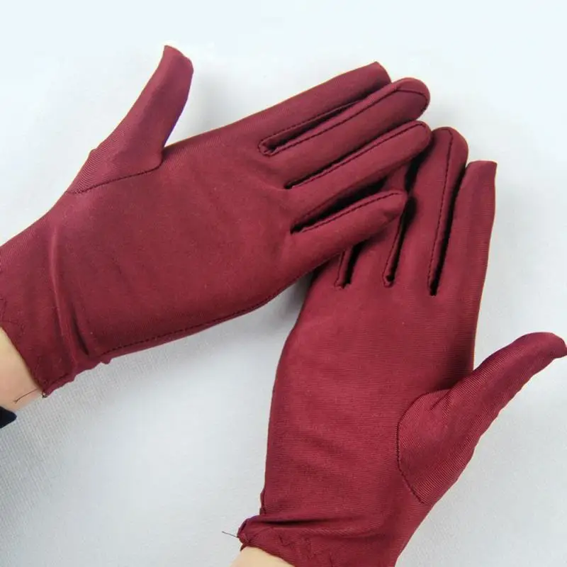 Солнцезащитные кружевные перчатки для велоспорта женские кружевные перчатки для вождения с защитой от ультрафиолета короткие перчатки супер-эластичные#137