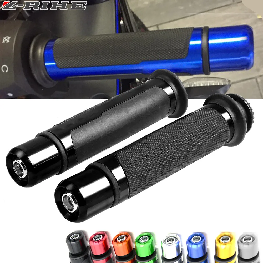 

7/8'' 22MM CNC Motorcycle handle grips racing handlebar grip for Kawasaki ZX6R ZX7R ZX10R NINJA650R ER6N Z750 Z800 Z900 Z1000