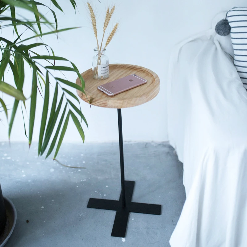 Fashion Simple Tempered Glass Small Coffee Table Phone Rack Sofa Corner Table Furniture Round Square Square Tea Table