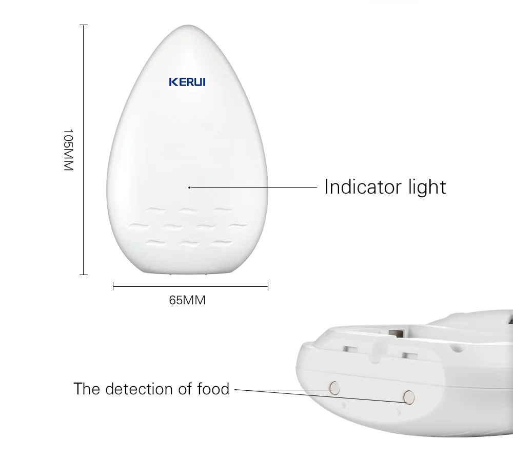 KERUI 120dB домашняя охранная сигнализация больше WD51 датчик утечки воды сигнализация оборудование электронный детектор утечки воды детектор сигнализации