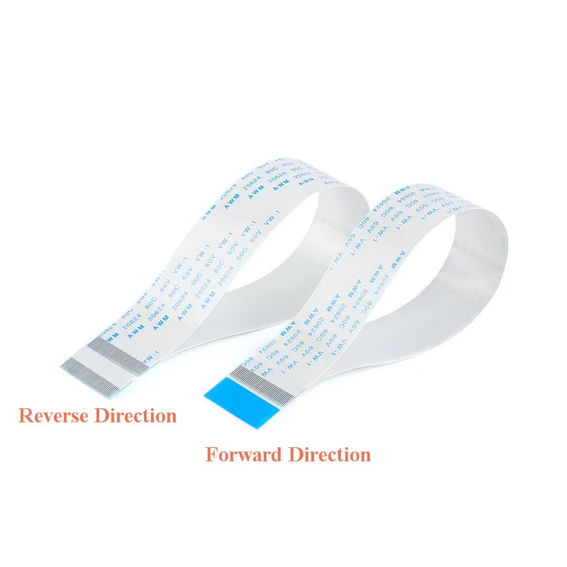 40 Pin FPC FFC Ribbon Flex Cable fpc module Pitch 0.5MM With 6cm 10cm 15cm 25cm 30cm 40cm Length Flat Wire Cable Forward Direction 10PCS