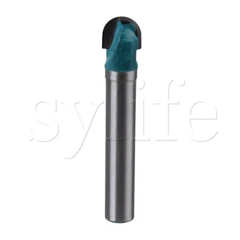 

6 x 8mm Tungsten Steel CNC 3D Engraving End Mill Cutter V Groove Round Bottom Router Bit