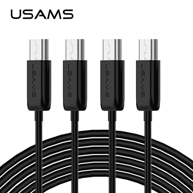 4 шт./партия micro usb кабель USAMS для samsung Xiaomi зарядка и синхронизации практически всех