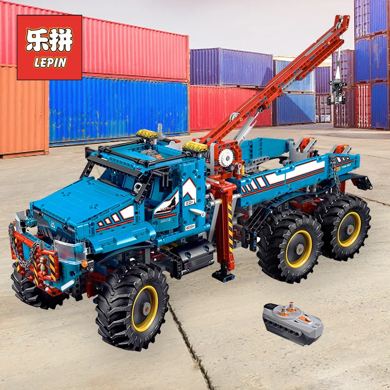 

DHL Technic 20056 the Ultimate All Terrain 6X6 Remote Control Truck Model Building Blocks Bricks 42070 Children Toy
