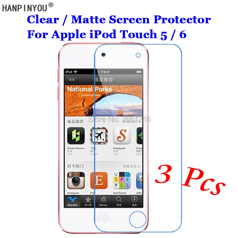 

3 Pcs/Lot For Apple iPod Touch 5 5th / 6 6th 4.0" HD Clear / Anti-Glare Matte Front Screen Protector Touch Film Protection Skin