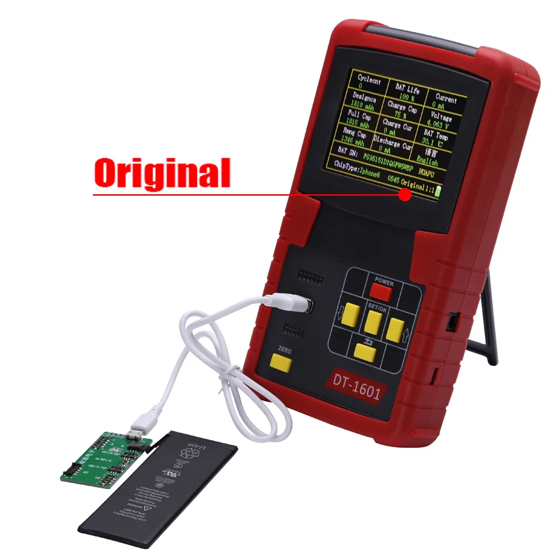 Multifunction Apple iPhone Battery Data Tester For iPhone X 8 8P 7 7P 6 6P 6S 6SP 5 5S 4S Battery Efficiency Checker Clear Cycle