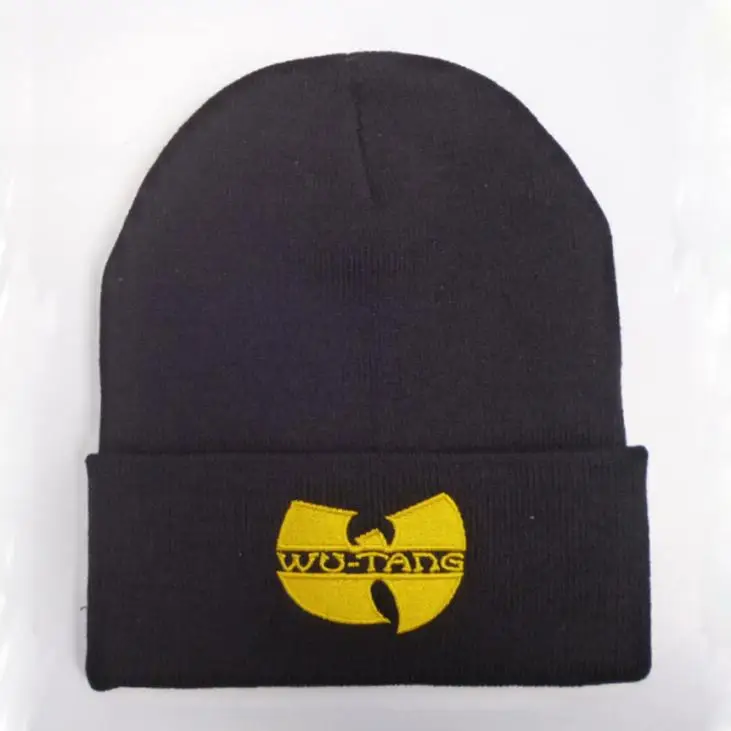 

2016 Unisex Mask New Fashion Winter WU TANG CLAN Beanie Hats For Women Men Acrylic Black Knitted Caps Ski Crochet