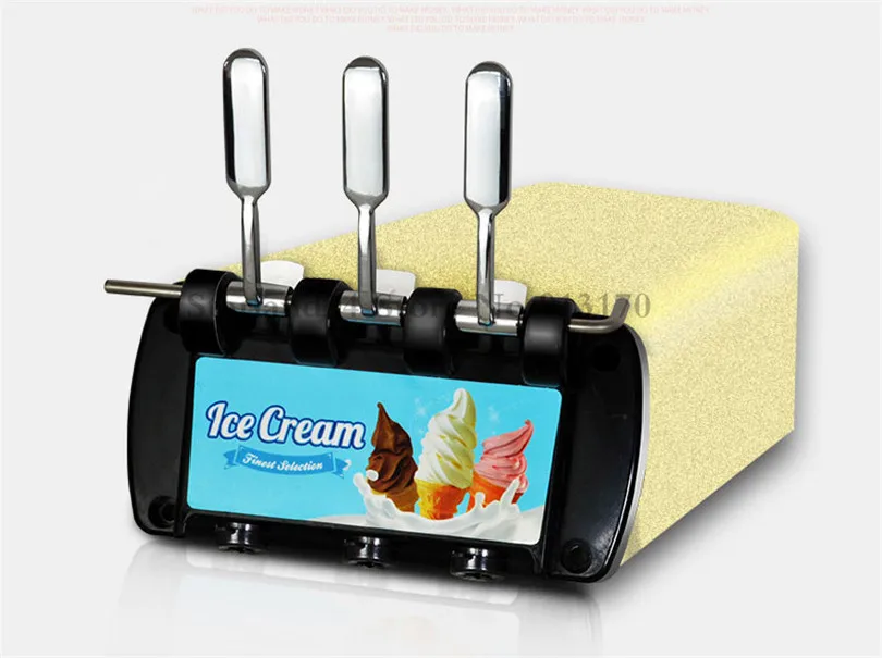 4 аромата машина для мягкого мороженого коммерческое мягкое мороженое машина 48~ 52 литров/ч с универсальными колесами
