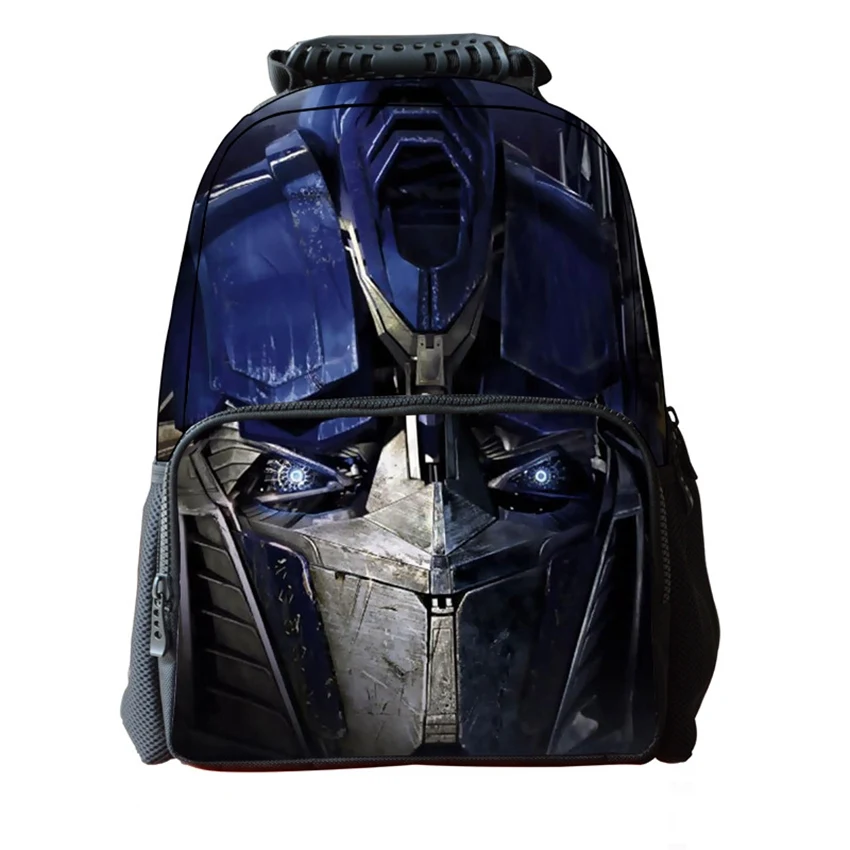 

New fashion 3D personality printing backpack felt Transformer children backpack large capacity multi-functional student backpack