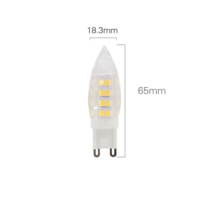 10 piezas G9 lámpara led Bombilla 220 V 110 V 4 W led Lampadas lampara bombillas ampolla 51LED 2835 SMD reemplazar 30 W 35 W lámpara halógena