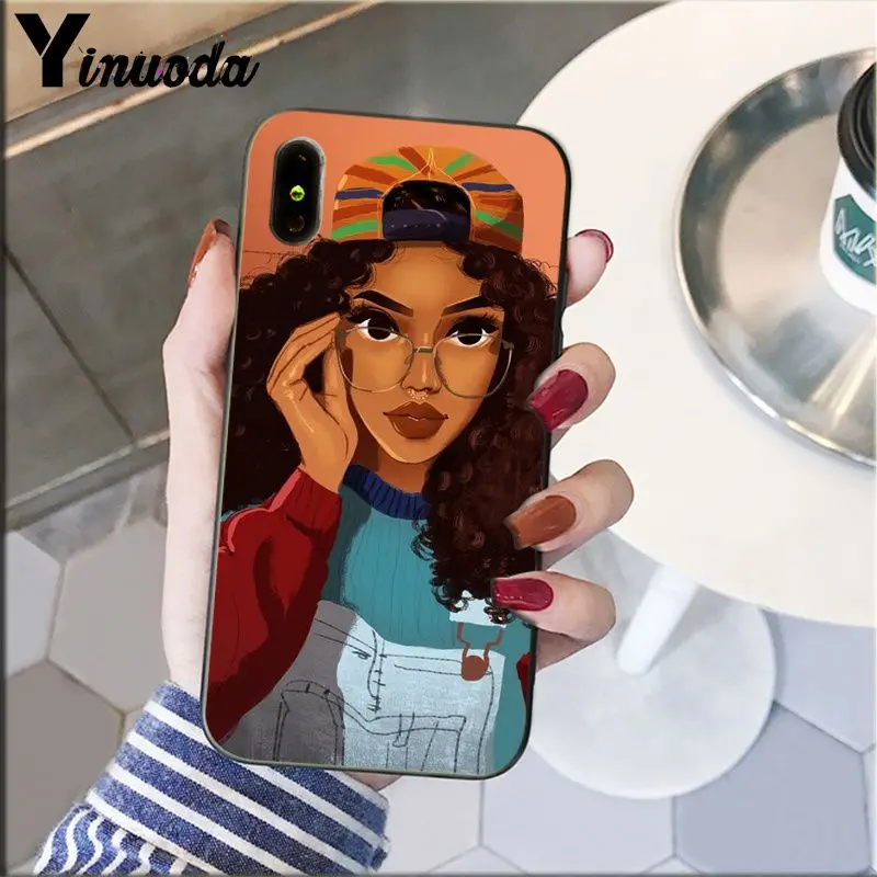 Colorful art african girl Printing