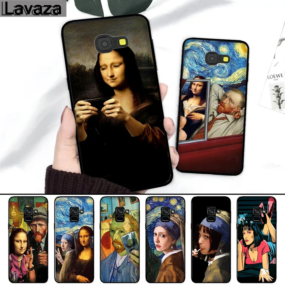 

Lavaza Van Gogh Mona Lisa Art Girl Silicone Case for Samsung A3 A5 A6 Plus A7 A8 A9 A10 A30 A40 A50 A70 J6 2018 A10S A30S A50S