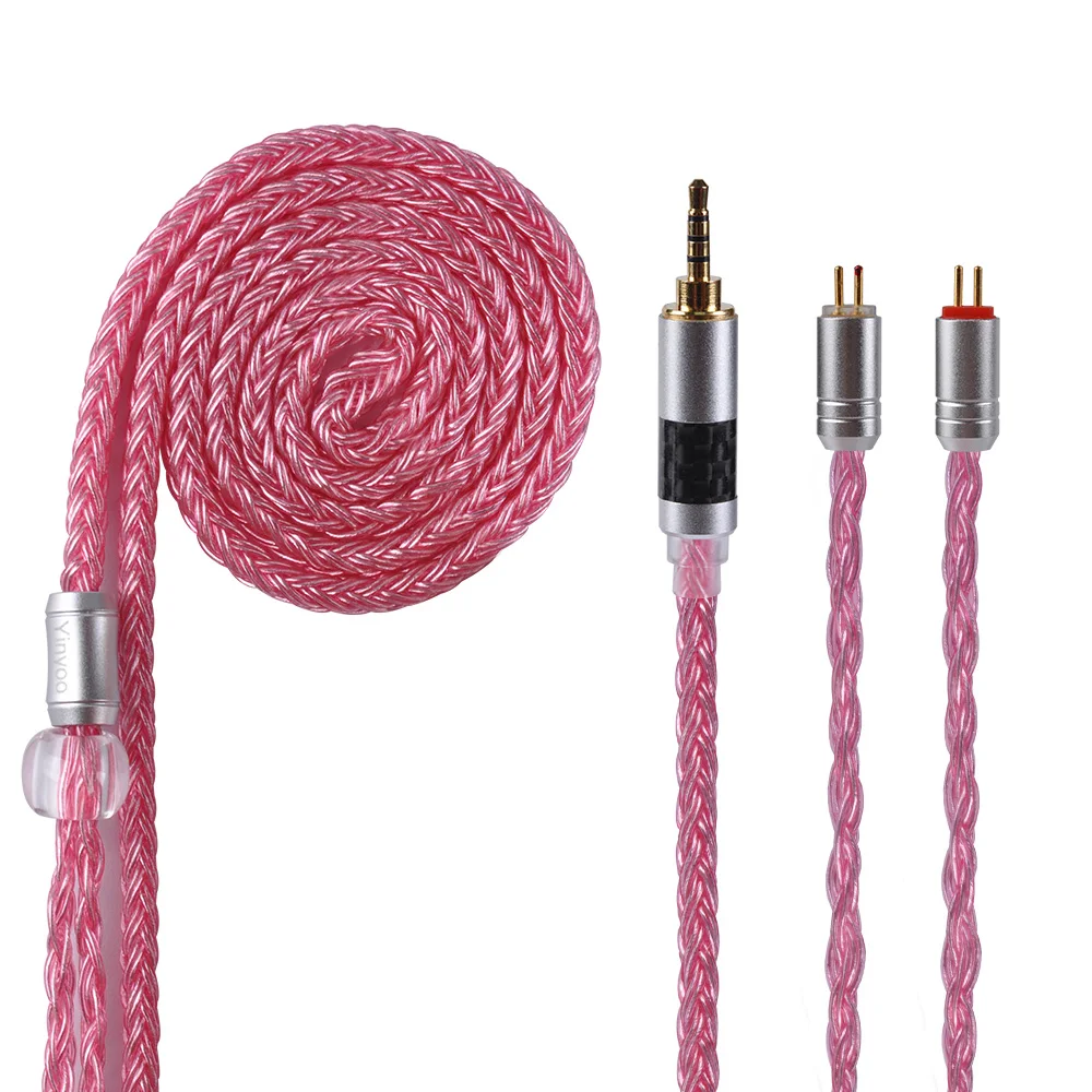 

AK Yinyoo 16 Core Copper Silver Plated Cable 2.5/3.5/4.4mm Cable With MMCX/2pin Connector for TRN X6 ZSX ZSN ZS10 PRO C12 A10