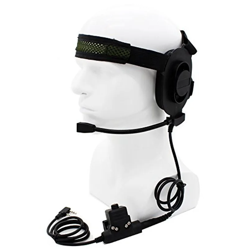 HD01 Z тактическая Боуман элита II Гарнитура с U94 Стиль PTT для Kenwood радио BaoFeng UV-5R UV-82
