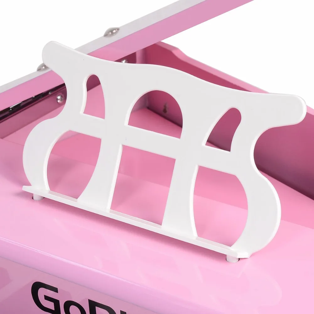 Goplus Children 30 Keys Toy Grand Baby Piano with Kids Bench Wood Black Pink Kids Pianos Toddlers Birthdays Gift TY322017