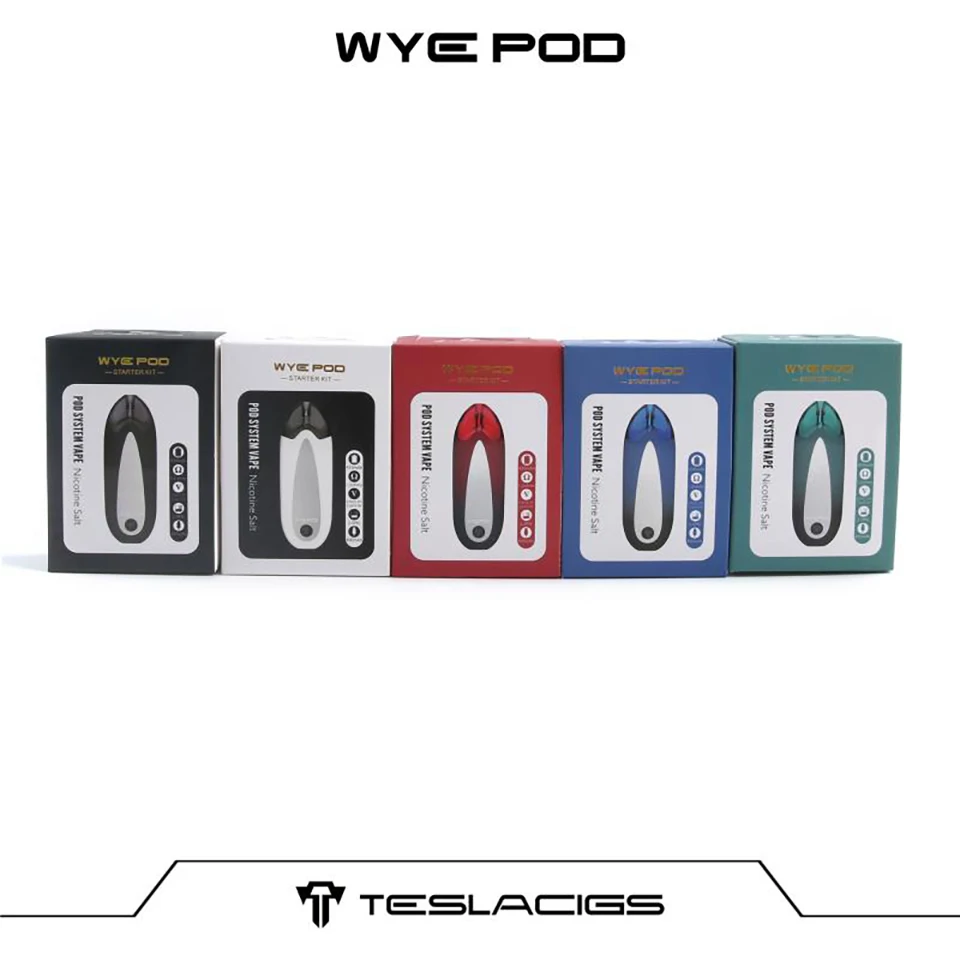 Оригинальная электронная сигарета Tesla WYE Pod Kit встроенный аккумулятор 430 мА/ч
