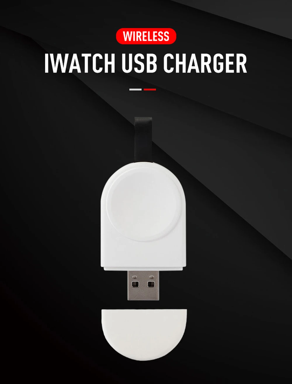 Портативное Qi Беспроводное зарядное устройство для I Watch зарядная станция USB зарядный кабель для Apple Watch Series1 2 3 4