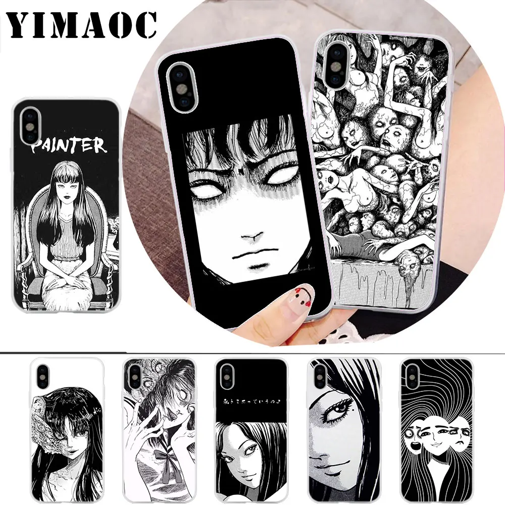 

YIMAOC Japanese horror comic Tomie Soft Silicone Case for iPhone X r s Xr Xs Max 8 7 6S 6 Plus 5 5s SE