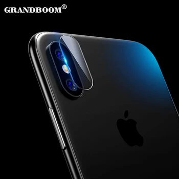 

100pcs Anti-scratch Camera Lens Tempered Glass For iPhone XS Max XR X 8 7 Plus 9H Seamless Clear Full Cover Protective Back Film