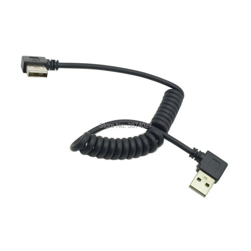 90 градусов двойной локоть USB USB2.0Male прямоугольный USB 2,0 кабель для быстрой зарядки и синхронизации данных Шнур для быстрой зарядки