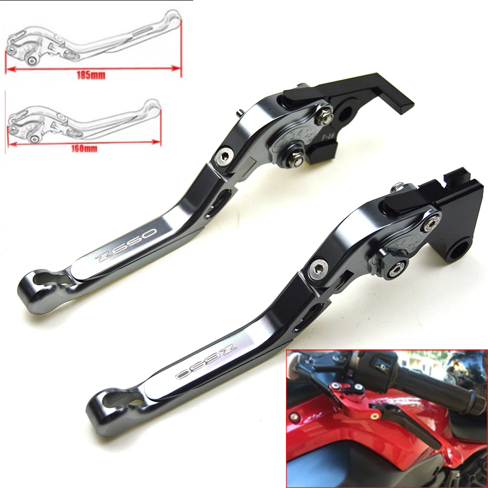Motorcycle CNC Adjustable Foldable brake Clutch Levers for Kawasaki