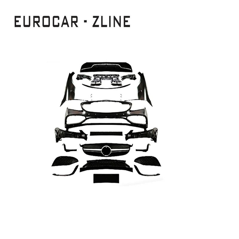 

C Class W205 C63 pp material body kit A style for C class Sport Style C180 C200 C250 14~16year