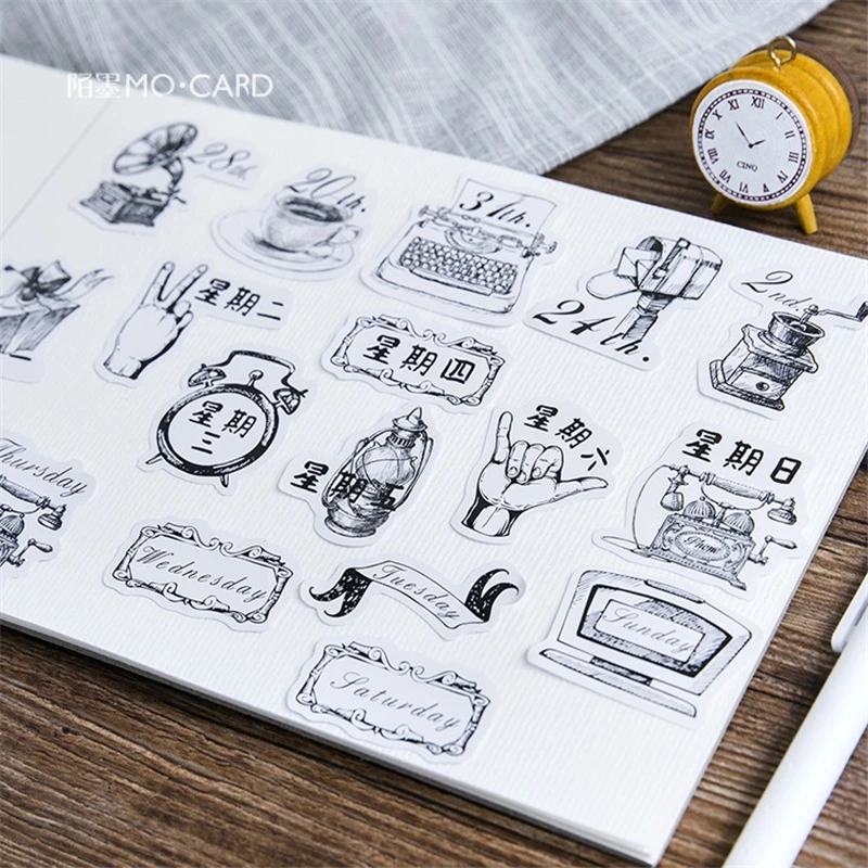 2 упаковки/партия наклейки для этикеток дневника DIY Deco подарочная упаковка