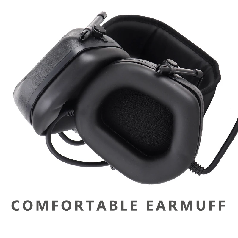 Fone de Ouvido Fone de Ouvido com Cancelamento de Ruído Fone de Ouvido de Redução para a Aviação Padrão Militar Caça Tático Airsoft com Cancelamento de Ruído Redução para a Aviação Walkie Talkie 8 Esporte e Lazer