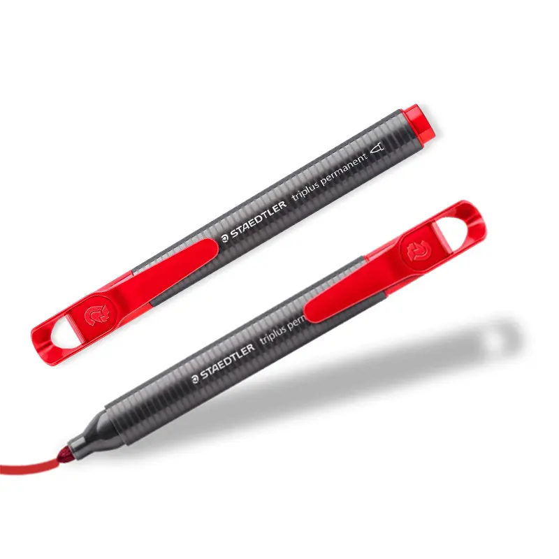 4 шт. Staedtler 3552 Triplus ermanent маркер 2 0 мм синий/черный/красный/зеленый цвет для офиса и