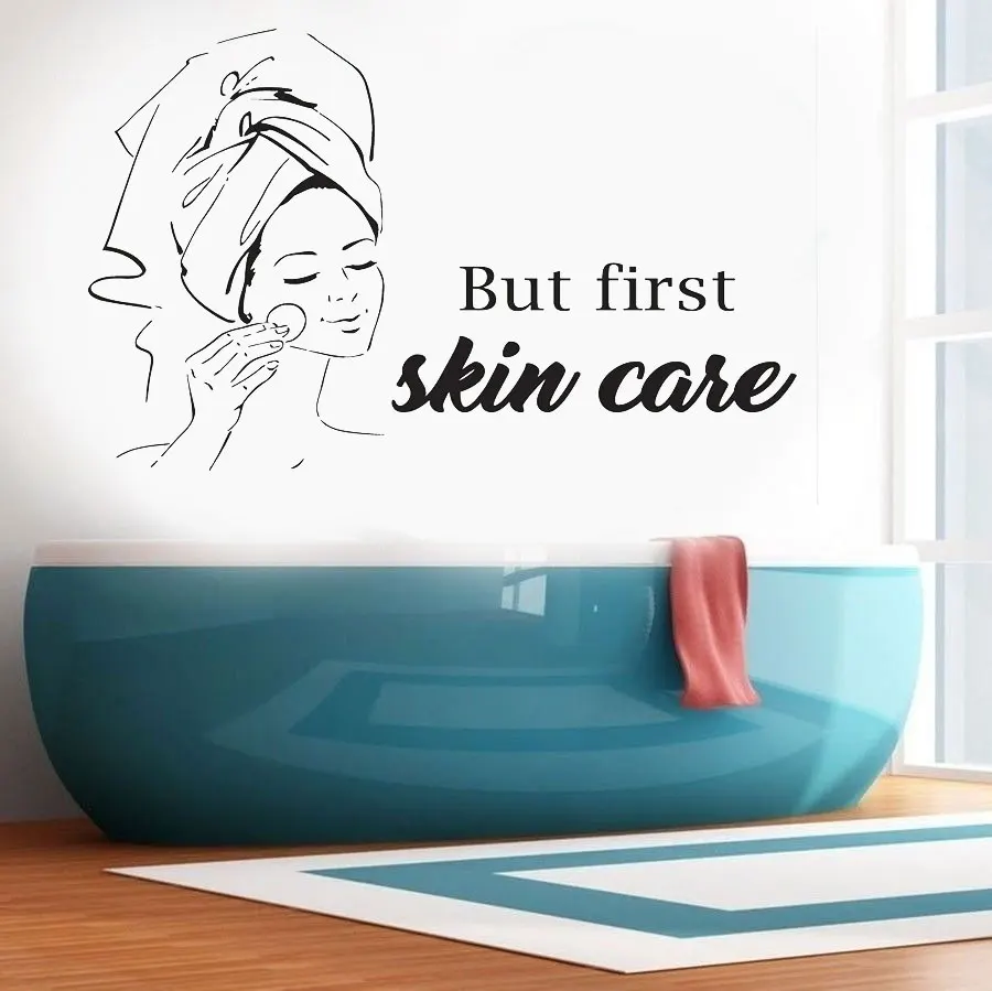 

Spa Sign Facial Wall Decal Quote Mask Skin Care Treatment Beauty Body Body Massage Vinyl Sticker Home Bathroom Decor MLY04