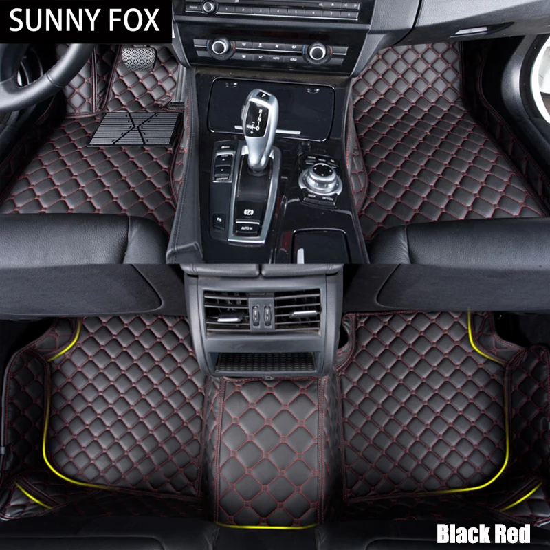 SUNNY FOX car floor mats made for Toyota Highlander Land Cruiser 200 5D full cover car styling ...