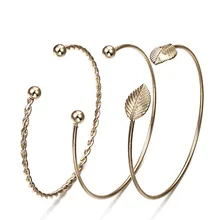 Массивные круглые листья спиральные браслеты для женщин Симпатичные девушки в стиле панк женский очаровательный браслет; Комплект бижутерии подарок ns50
