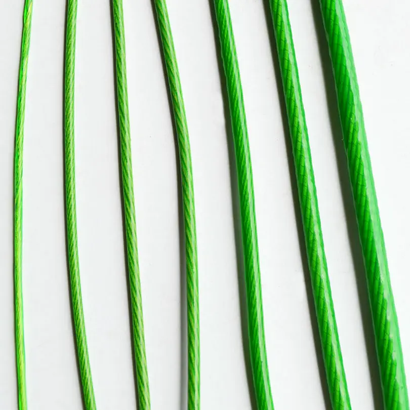 Green PVC coating wire rope cable (4)