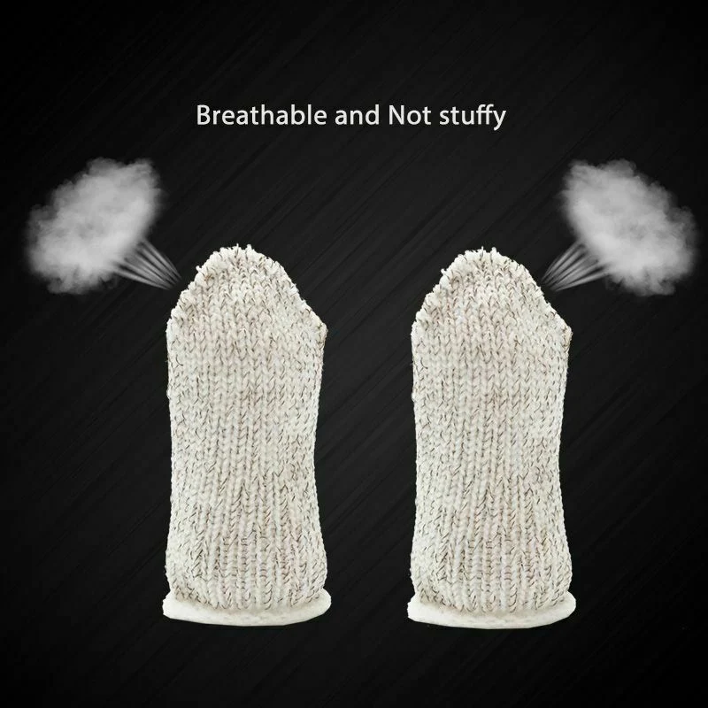 

10Pcs Mobile Finger Sleeve Sensitive Game Controller Sweatproof Aim Keys for PUBG -Drop