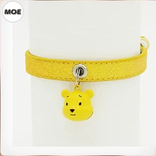Christmas Basic Classic Padded Leather Pet Collars for Cats Puppy Small Medium Dogs