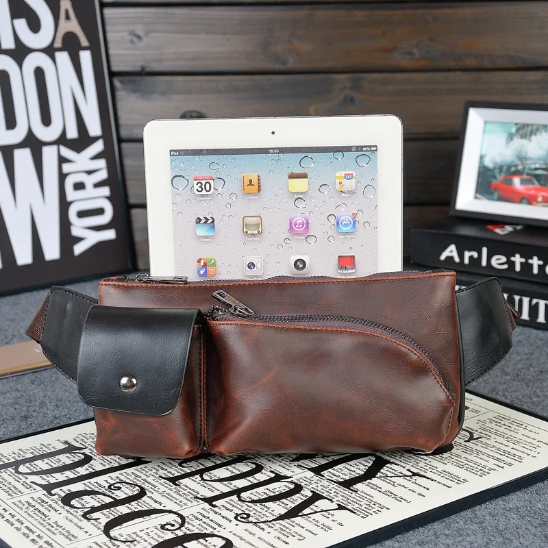 الرجال waistbag بو الأزياء الكتف حقيبة صدر للرجال الخصر حزم