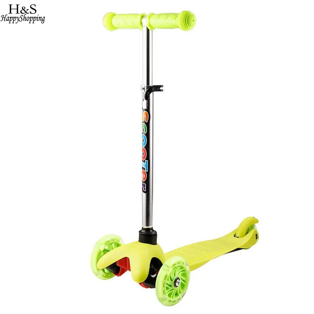 

New Tricycle Kick Scooter Children's Foot Scooters Adjustable Height with LED Light Wheel Patinete Infantil kids Scooter