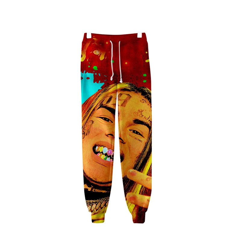 LUCKYFRIDAYF Забавные 3d 6ix9ine джоггеры брюки для мужчин женщин Повседневное хип хоп
