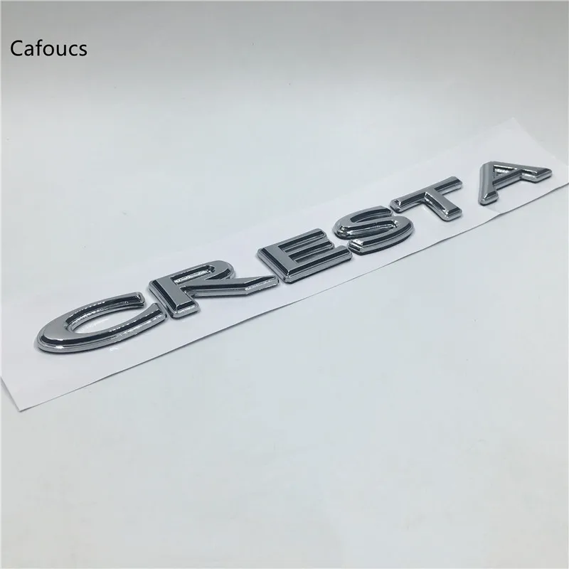 

For Toyota Cresta chrome badge emblem Rear Trunk Sticker Letters Logo Car Decals