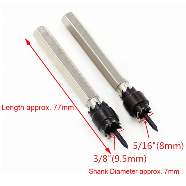 2pcs double sided rotary spot weld cutter hss remover sheetmetal sheet metal drill bit