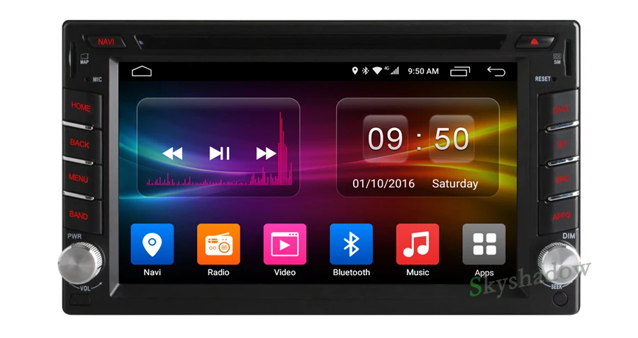 Clearance C500 4G SIM LTE Android 6.0 8 Core 2GB RAM For Universal 2 din Car DVD player GPS map Wifi Bluetooth RDS Radio For Nissan 3
