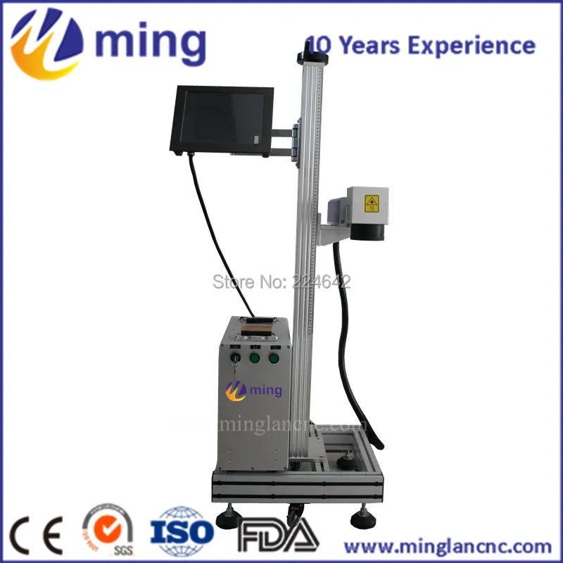 

MINGLAN 20W 110*110mm desktop mini portable fiber laser marking machine MLF-20W laser cutter