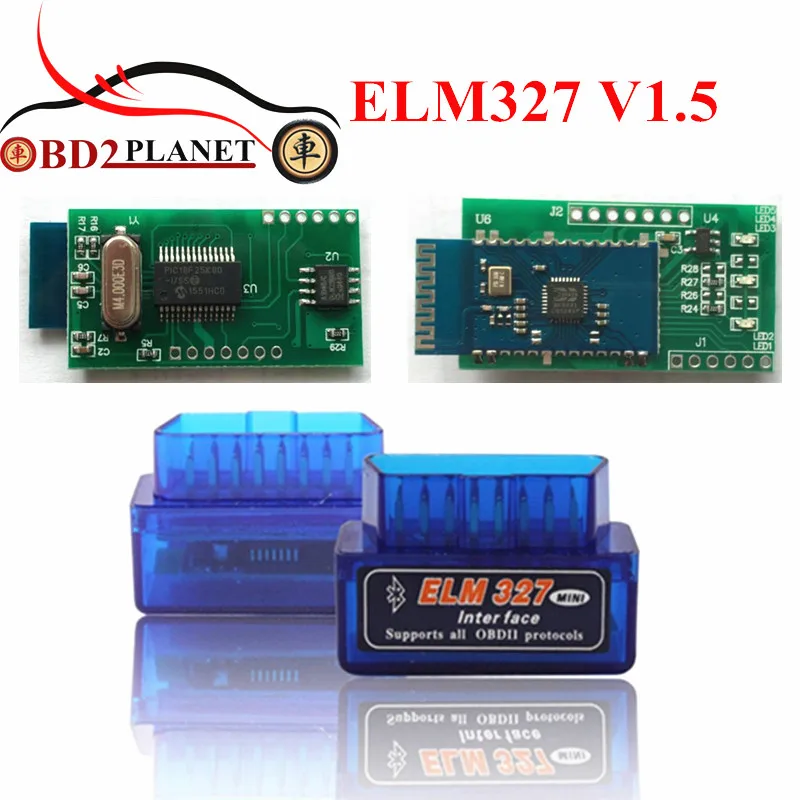 

Fast Shipping Super Mini ELM327 OBD2 Bluetooth V1.5 ELM 327 PICI8F25K80 Mini Auto Car Diagnostic Interface Scanner Accessories