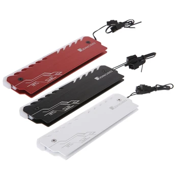 

1 Set Aluminum RAM Heatsink Cooler RGB 265 Light Radiator Desktop Memory Cooling Vest Long Use