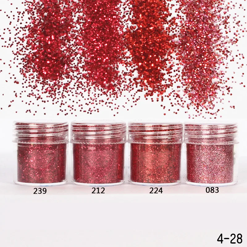

1 Box Red Rose Nail Glitter Powder Sequins Mixed Nail Sparkles Shiny Glitter Powder Nail Art Decorations Nail