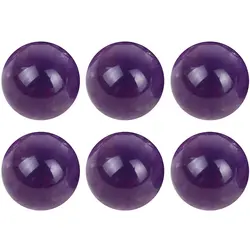 Декоративные натуральный пурпурный кварц с украшением в виде кристаллов хрустальный шар исцеляющий драгоценный камень домашний Decor-6Pcs