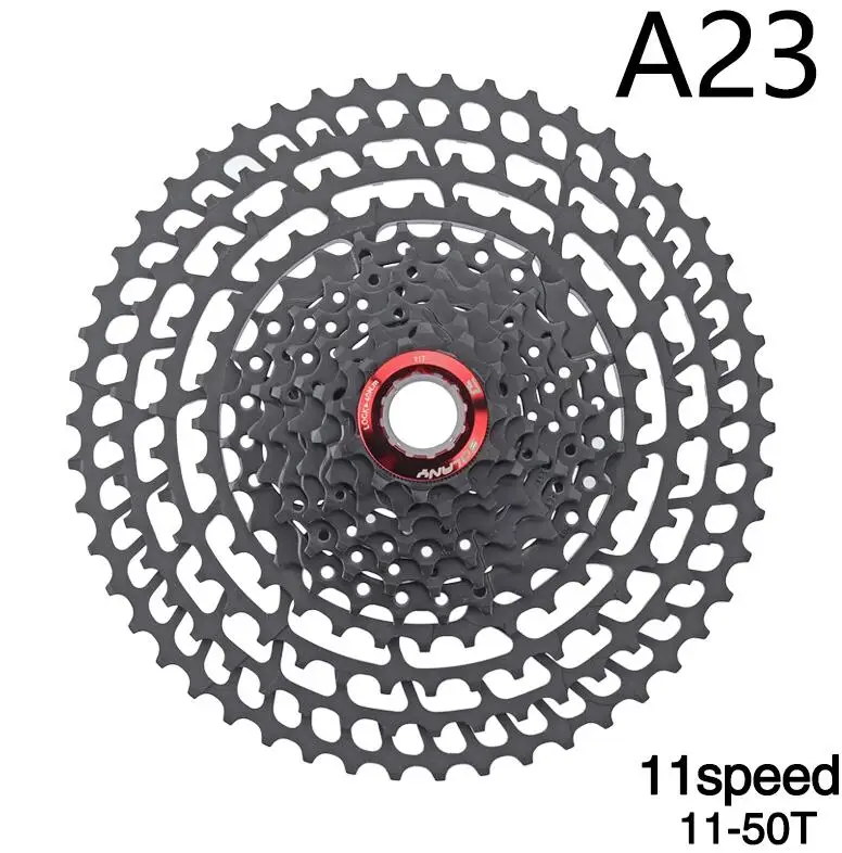 BOLANY MTB кассета 8 S/9 S/10 S/11 S/12 S 11-25 28 32 40 42 46 50 52T звездочки свободного хода широкий коэффициент горный велосипед аксессуары - Цвет: 375G 11S  50T